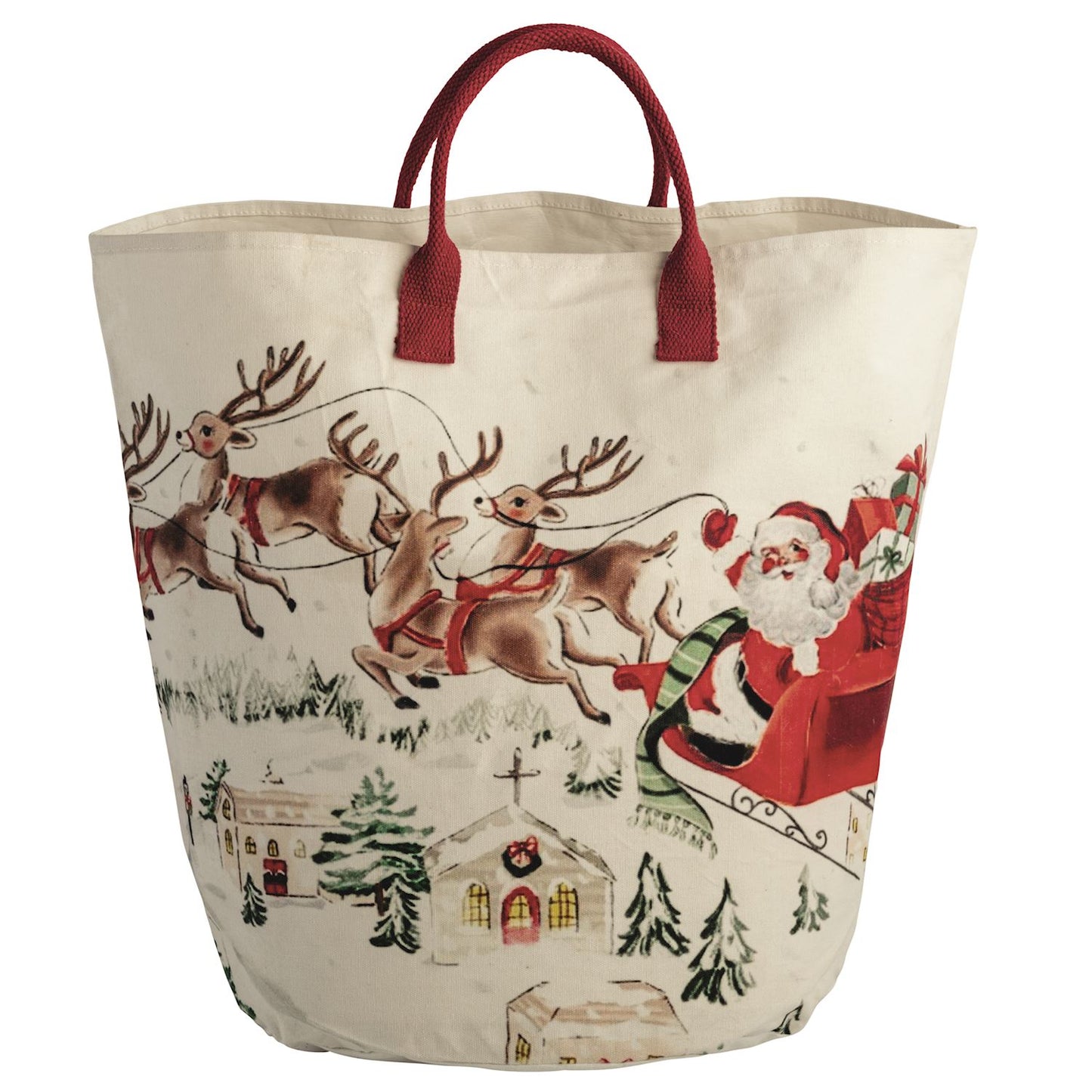 Mudpie Santa Oversized Tote
