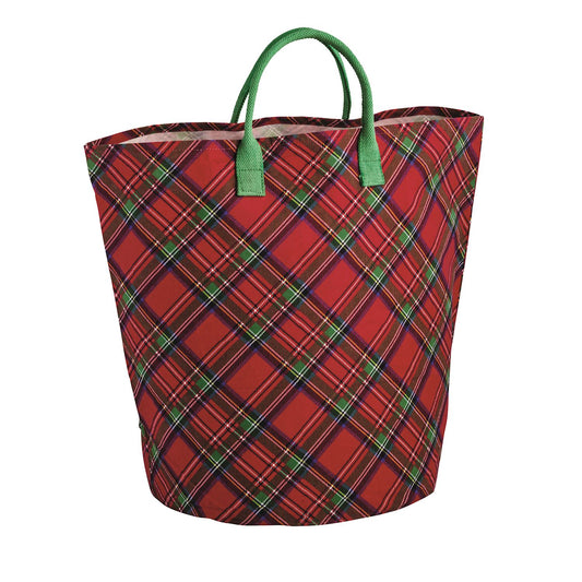 Mudpie Tartan Oversized Tote