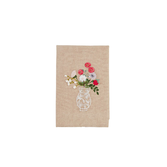 Mudpie Flower in Vase Tea Towel