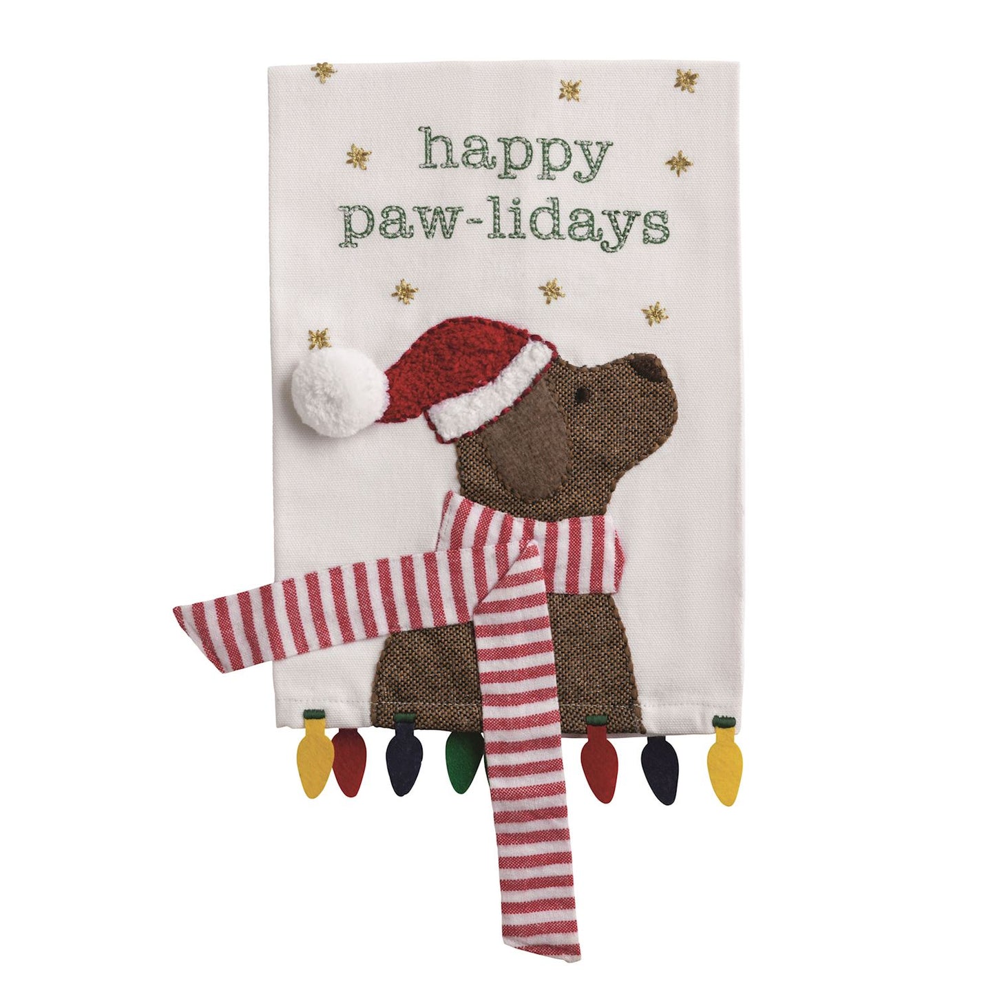 Mudpie Pawliday Christmas Pet Dangle Towel