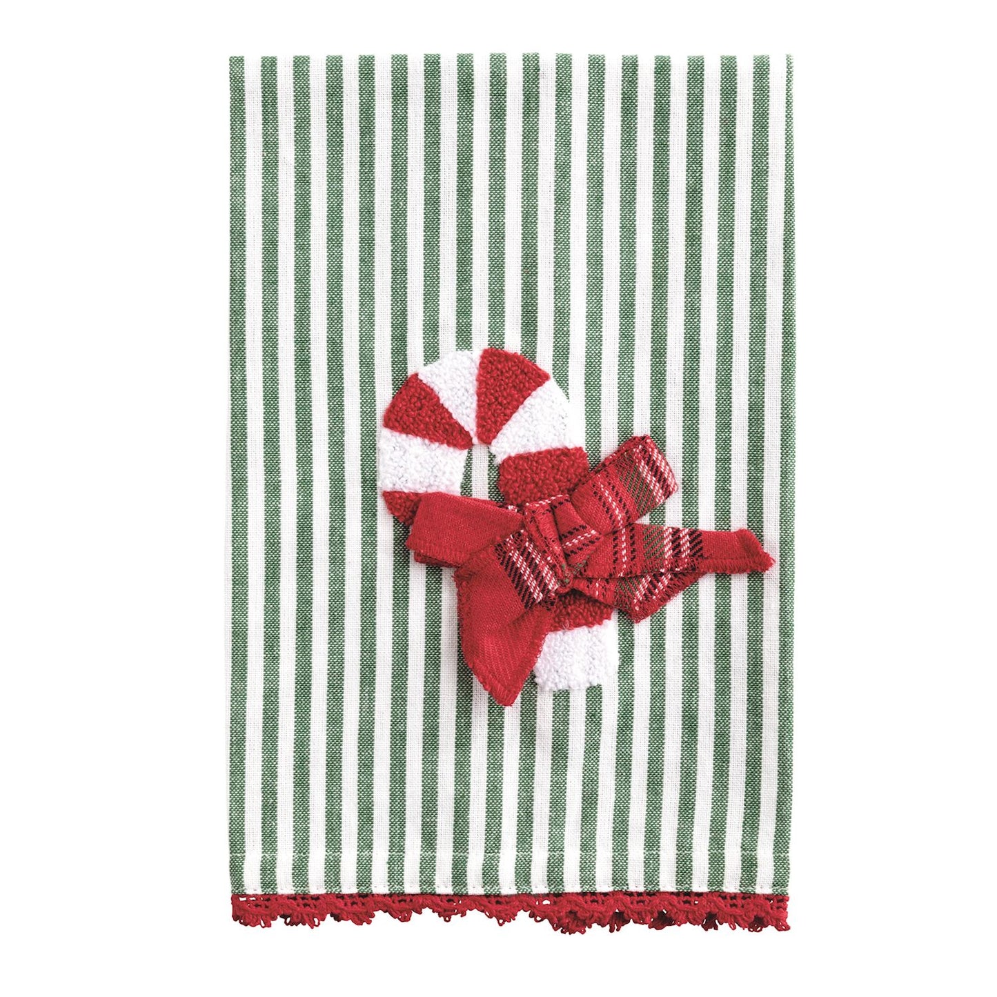 Mudpie Boucle Candy Cane Icon Towel