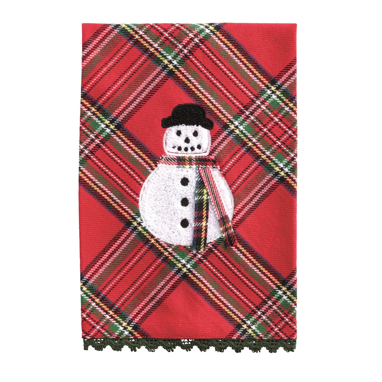 Mudpie Boucle Snowman Icon Towel
