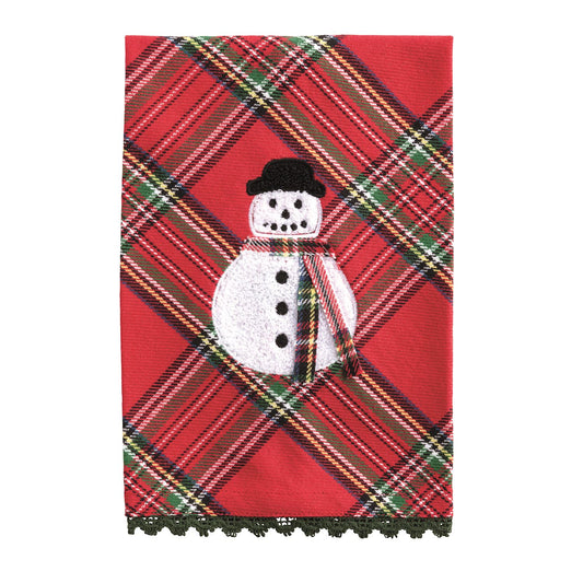 Mudpie Boucle Snowman Icon Towel