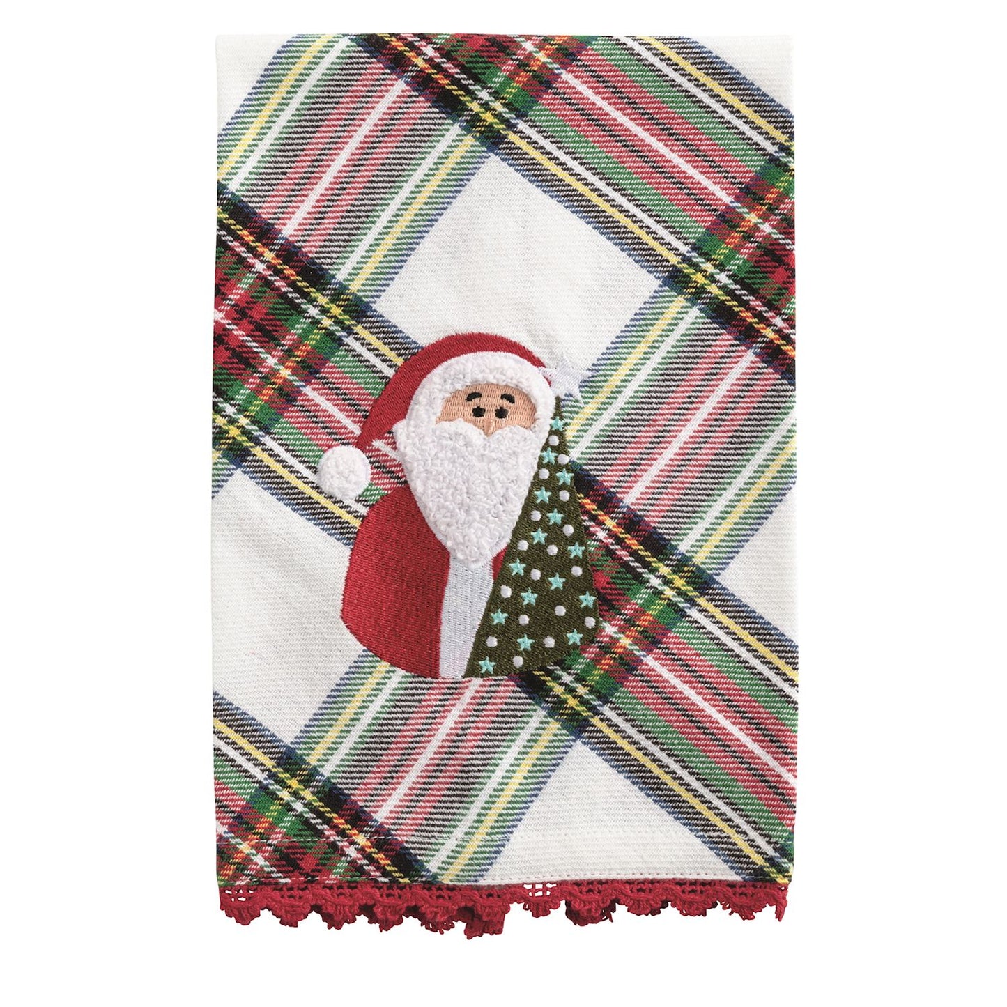 Mudpie Santa Boucle Santa Icon Towel
