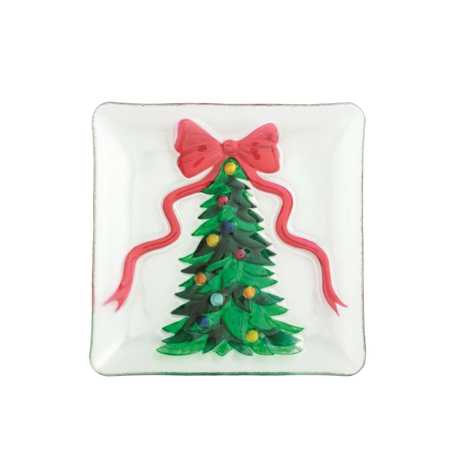 Mudpie Fused Glass Tree Plate