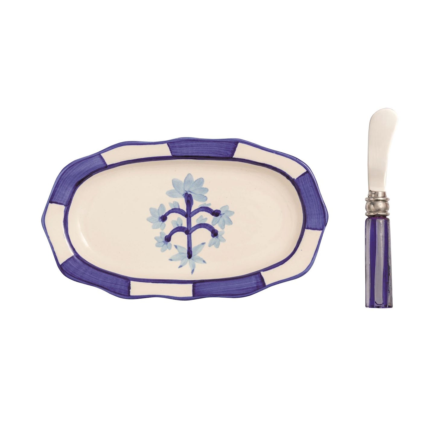 Mudpie Single Flower Plate