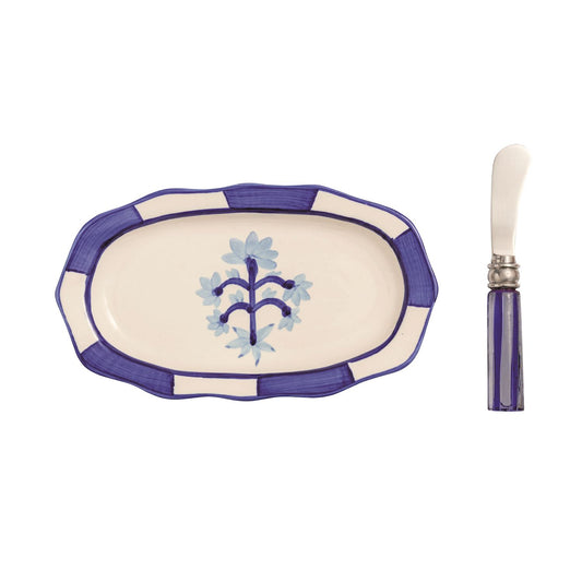 Mudpie Single Flower Plate