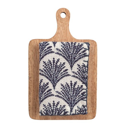 Mudpie Flower Board & Towel Set