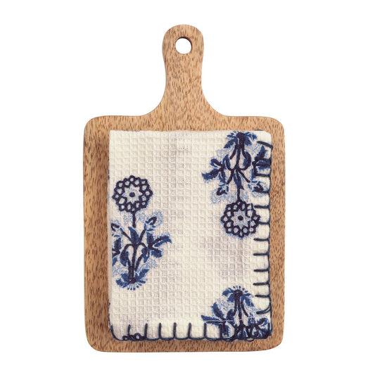 Mudpie Vine Board & Towel Set