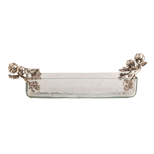 Mudpie Metal Pumpkin Cracker Dish