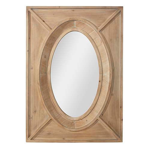 42" Wooden Mirrored Wall Decor 4238662