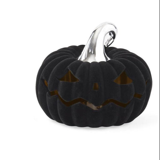Black Velvet Jack-O-Lantern with Timer