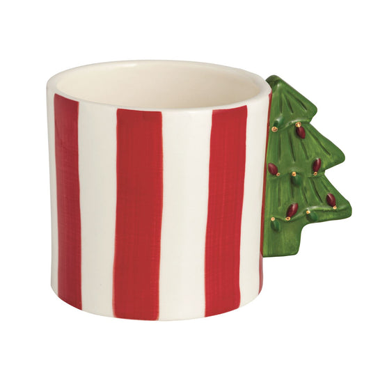 Whimsical Tree Handle Christmas Mug