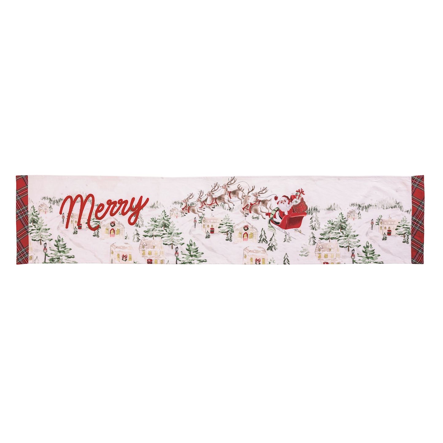Mudpie Vintage Santa Scene Runner