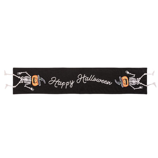 Mudpie Happy Halloween Applique Table Runner