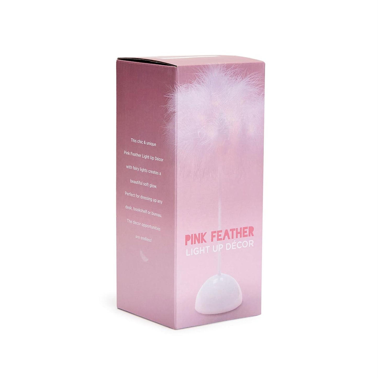 Pink Feather Light Up Decor