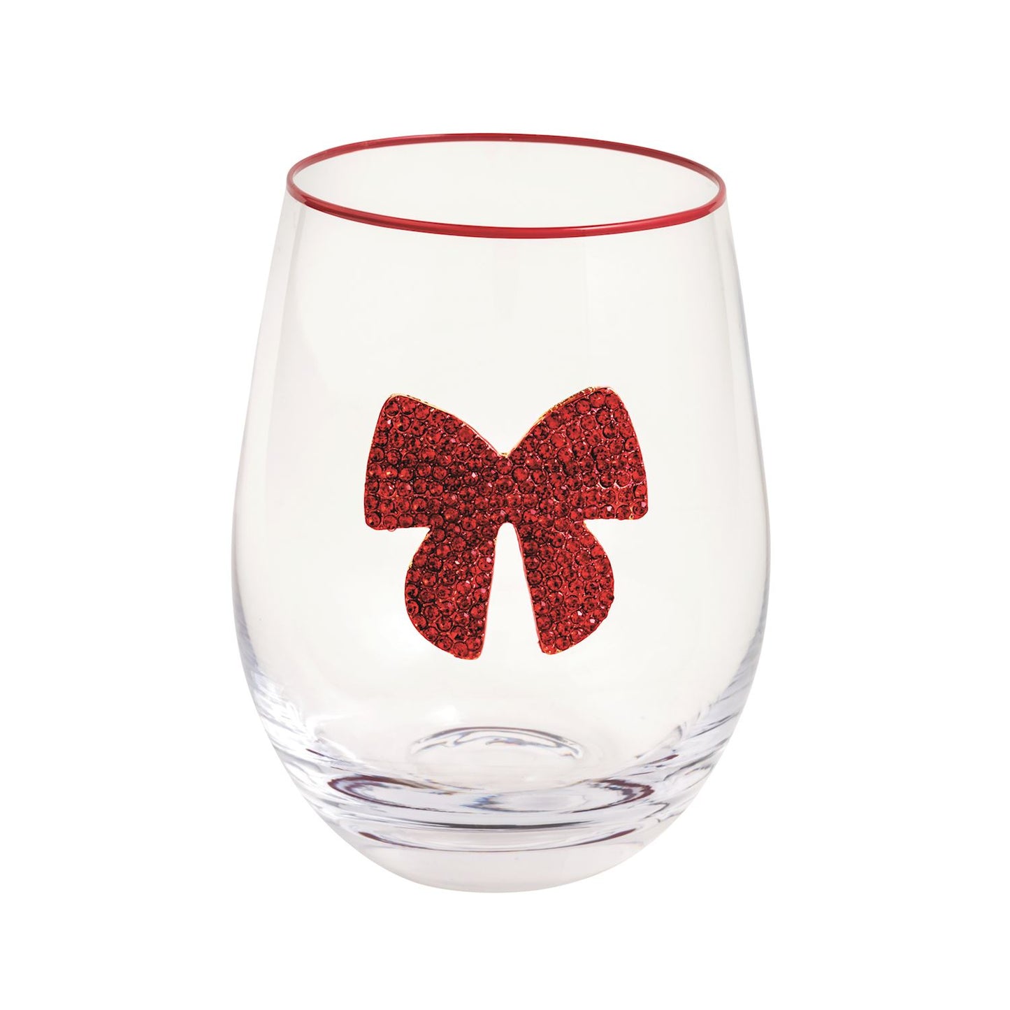 Bow Beaded Wine Glass Bow