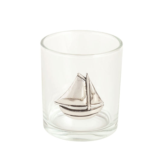 Mudpie Sailboat DOF Glass