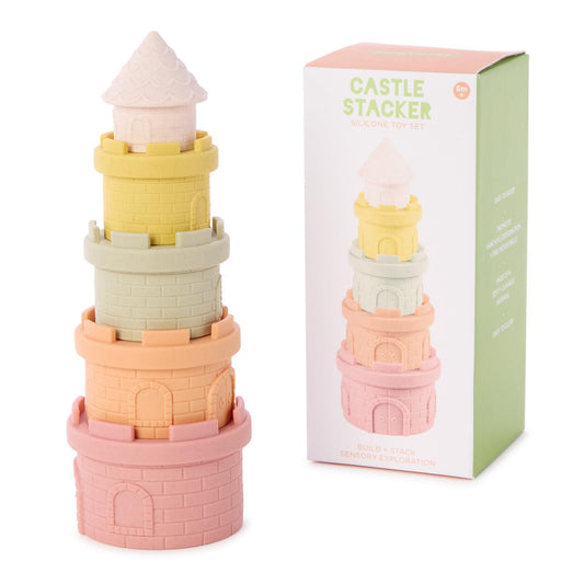 Castle 5pc Textured Stacker Toy