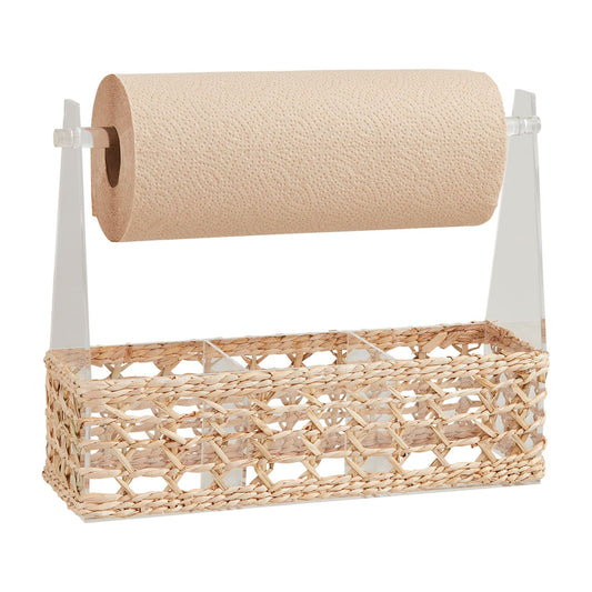Mudpie Acrylic Woven Utensil & Towel Caddy