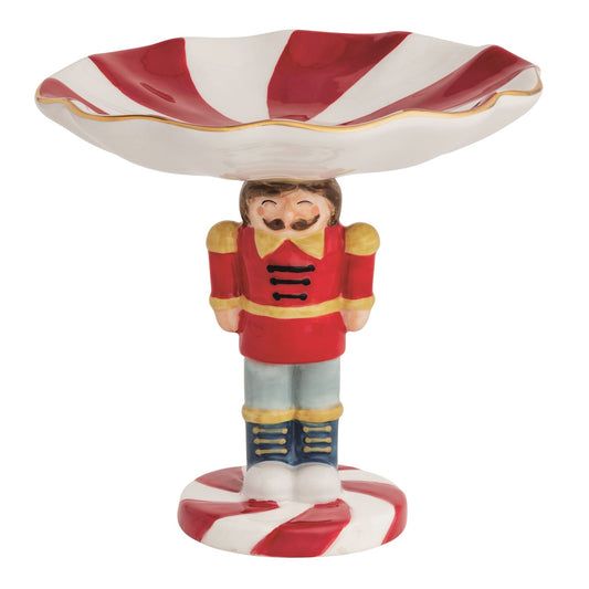 Nutcracker Pedestal Candy Dish