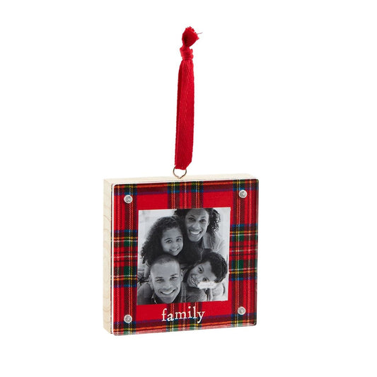 Mudpie Frame Ornament Family
