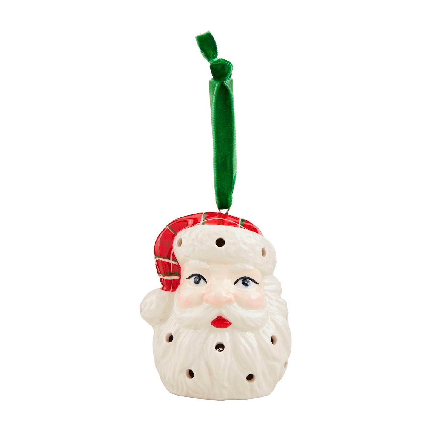 Mudpie Light Up Santa Ornament