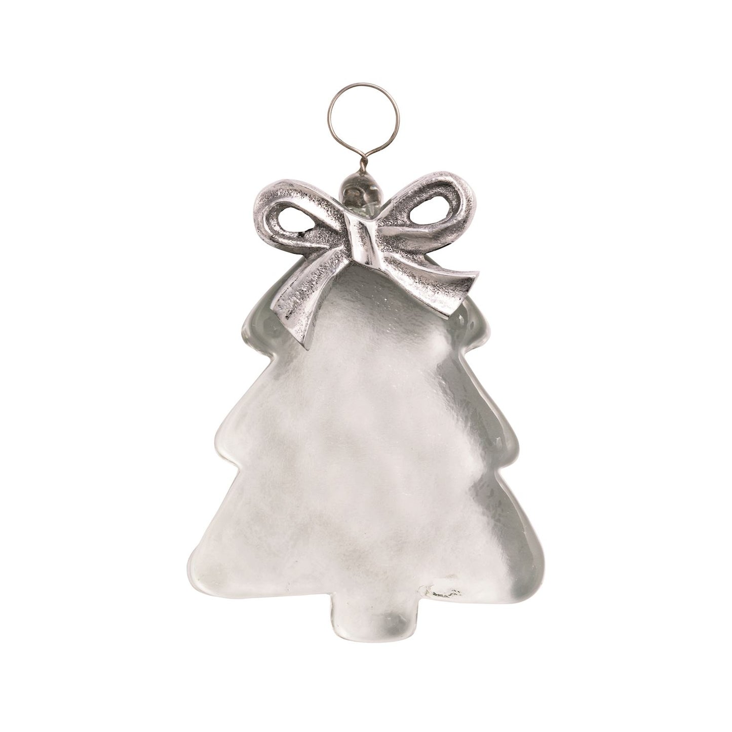 Mudpie Glass Ornament Tree w/Bow