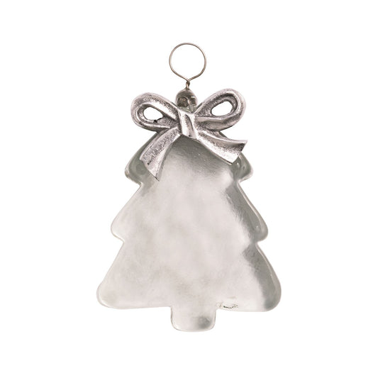 Mudpie Glass Ornament Tree w/Bow