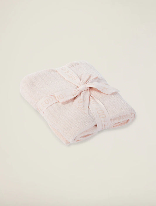 Barefoot Dreams Cozychic Ribbed Blanket Pink
