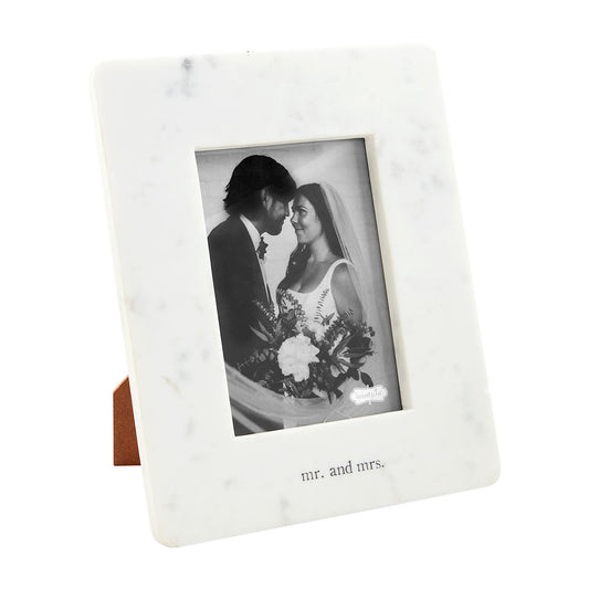 Mudpie Mr. & Mrs. Marble Frame 5x7