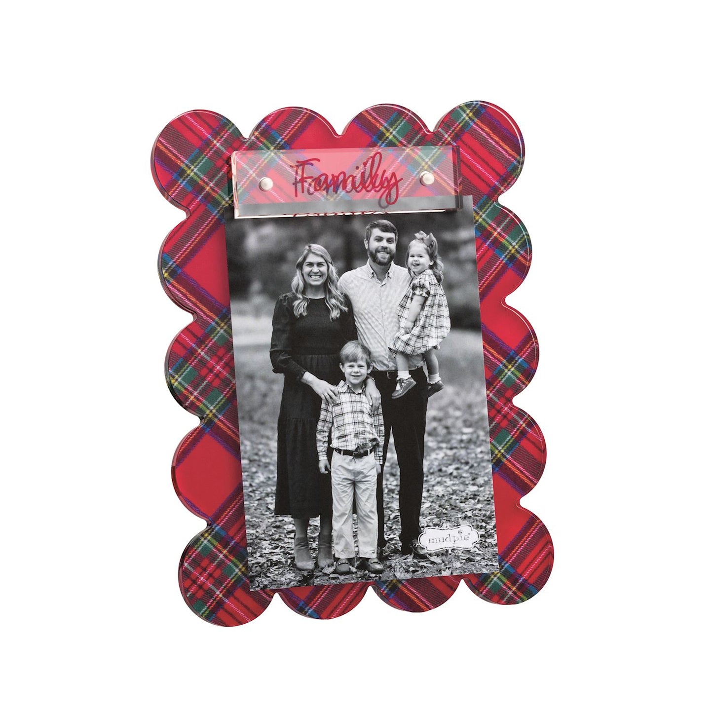 Mudpie Family Christmas Acrylic Frame