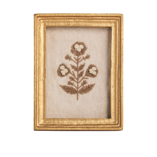 Mudpie Framed Flower Rectangle