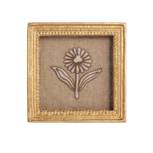 Mudpie Framed Flower Square