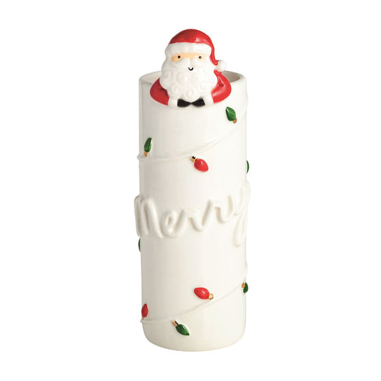 Mudpie Merry Lights Bud Vase