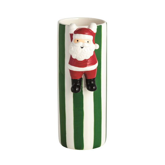 Mudpie Hanging Santa Bud Vase