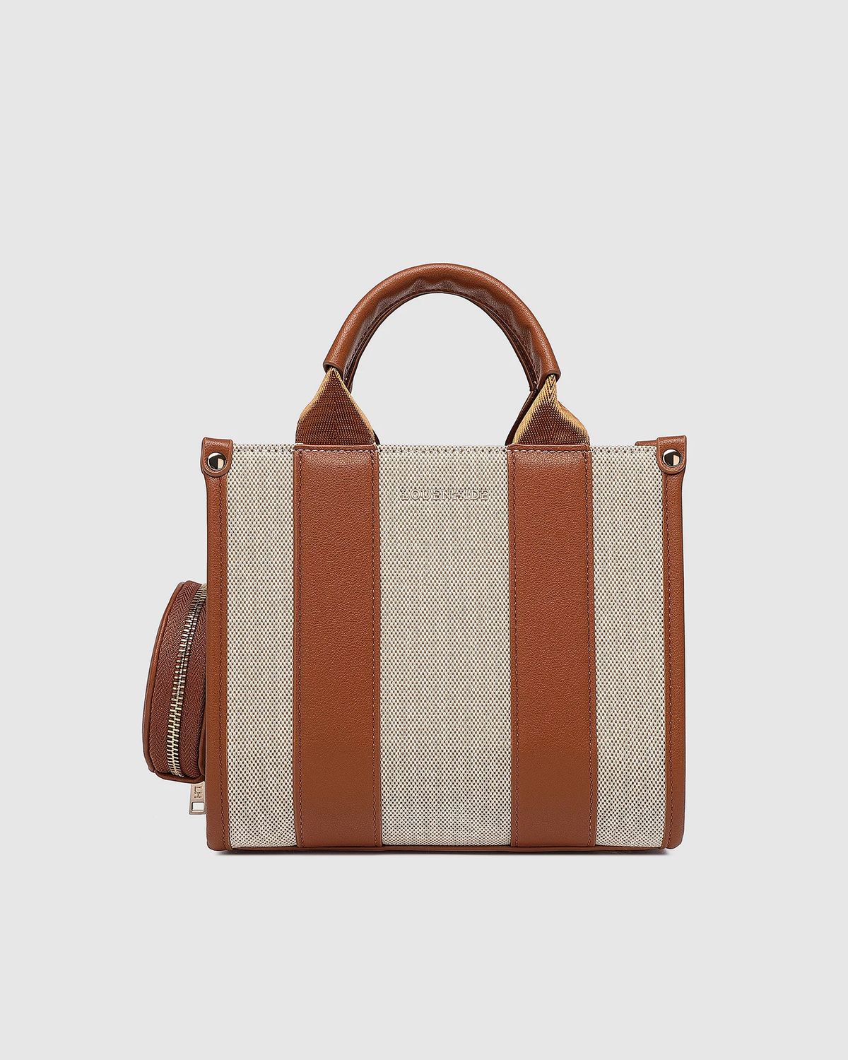 Louenhide Mini Manhattan Tote Natural Tan Canvas