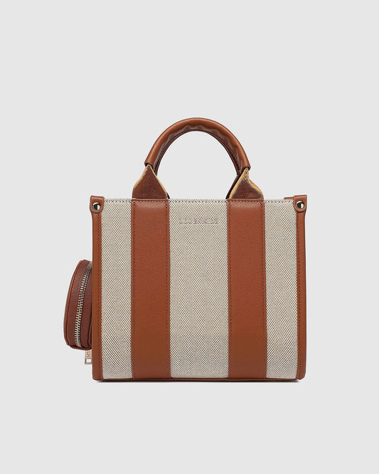 Louenhide Mini Manhattan Tote Natural Tan Canvas