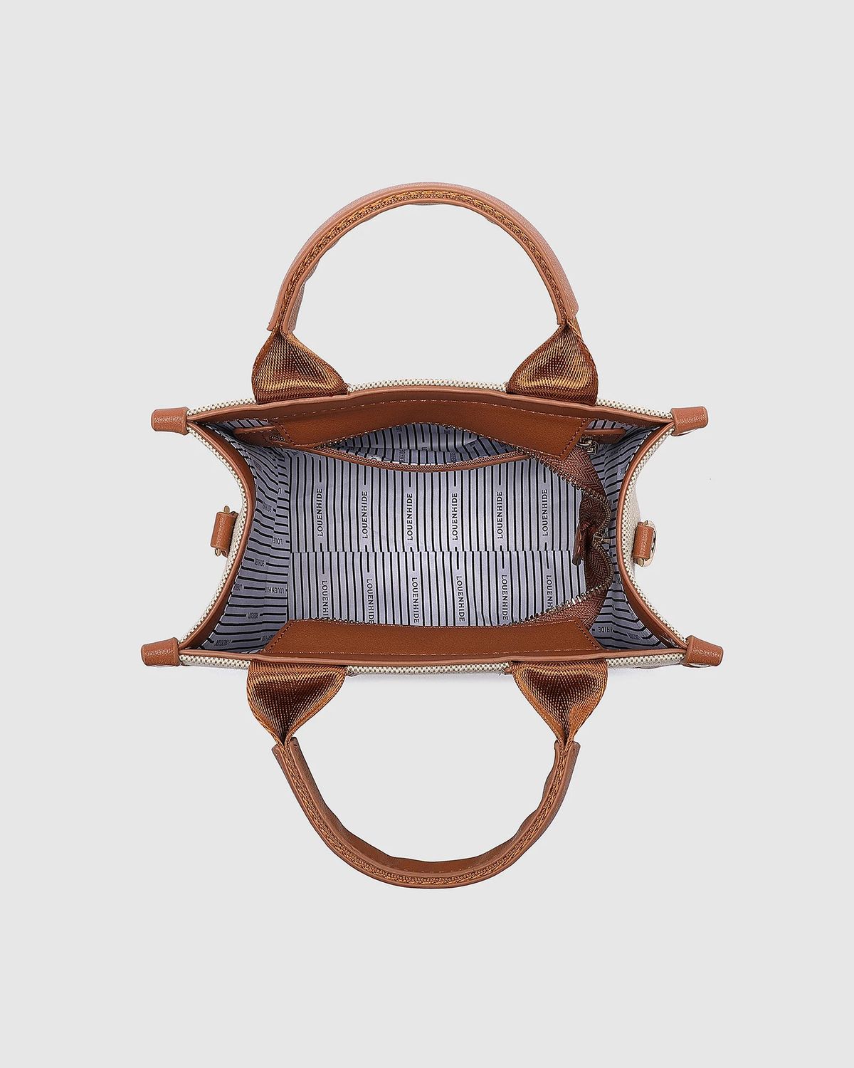 Louenhide Mini Manhattan Tote Natural Tan Canvas