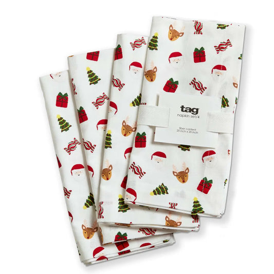 Holiday Cheer Napkin Set of 4