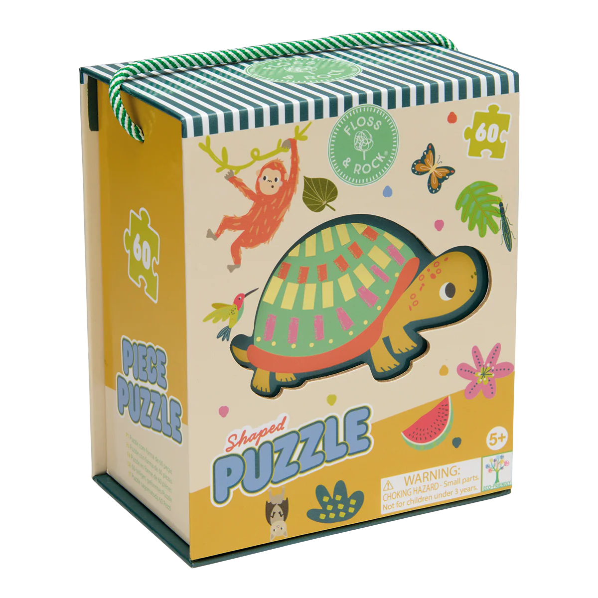 Floss & Rock Shaped 60-piece Jigsaw Puzzle Jungle