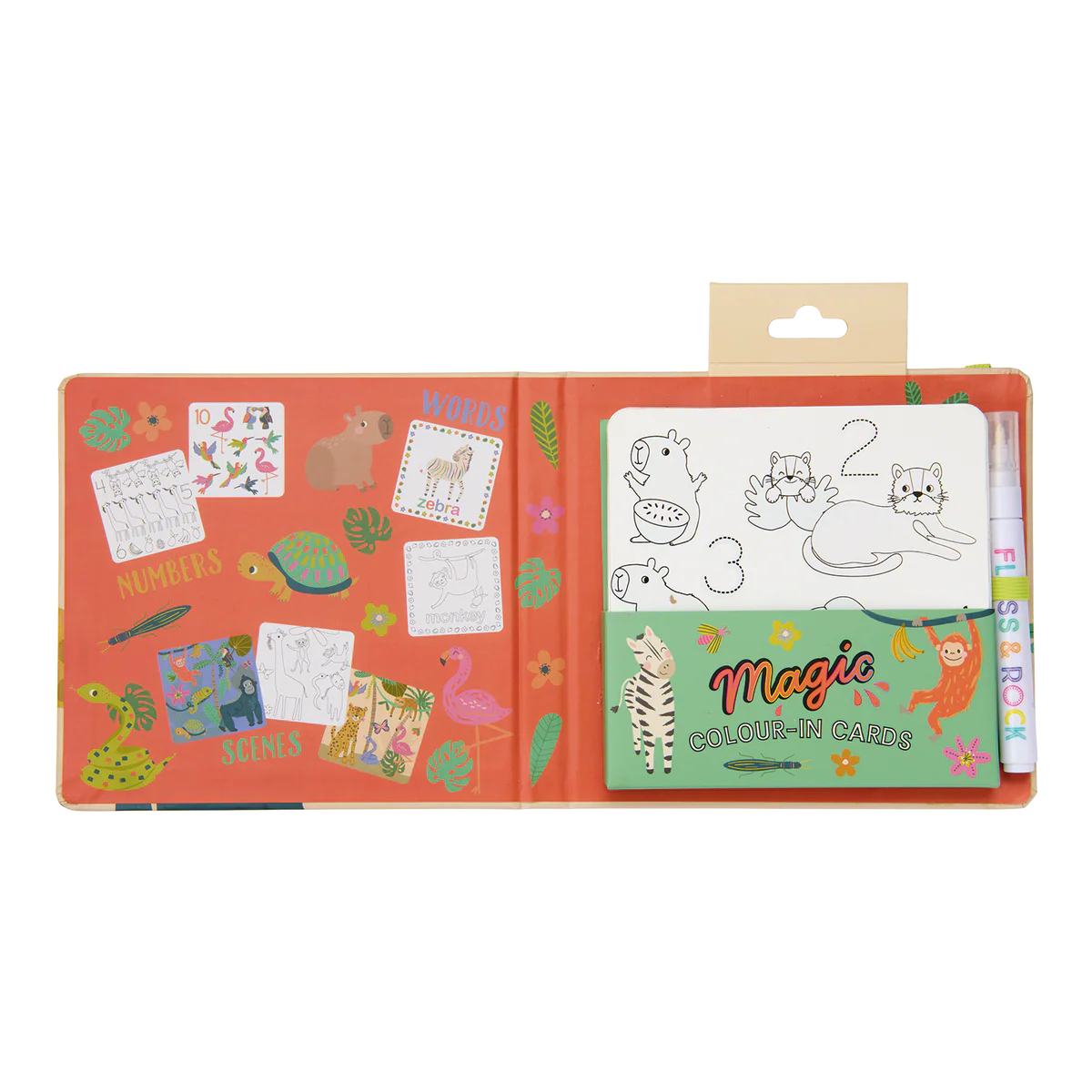 Floss & Rock Magic Color Changing Water Cards Jungle