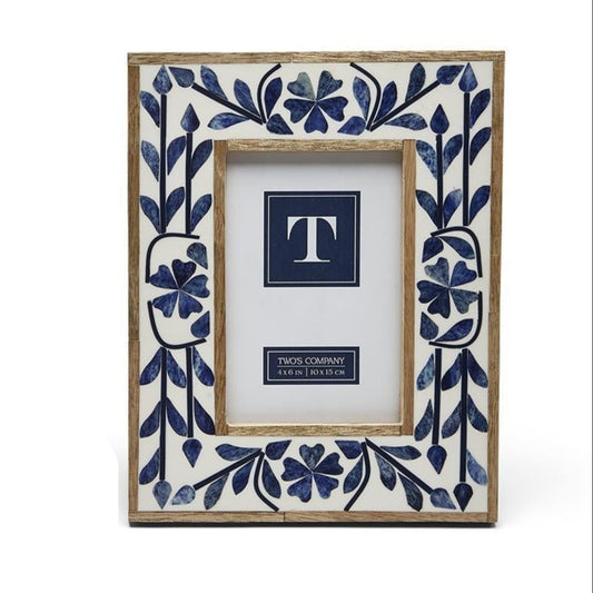 Blue Belle Bone Inlay Frame 4x6
