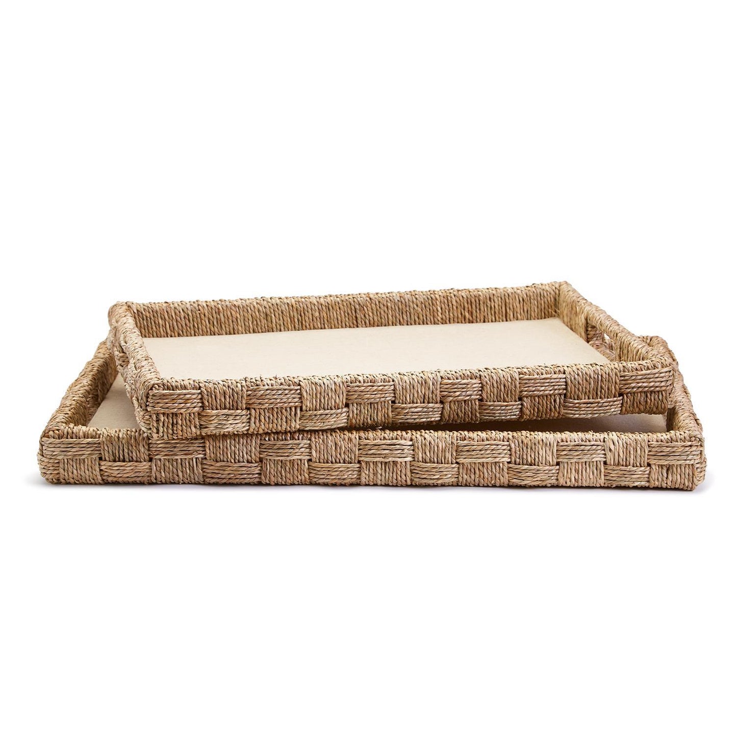 Sea Grass and Rattan Tray Small
