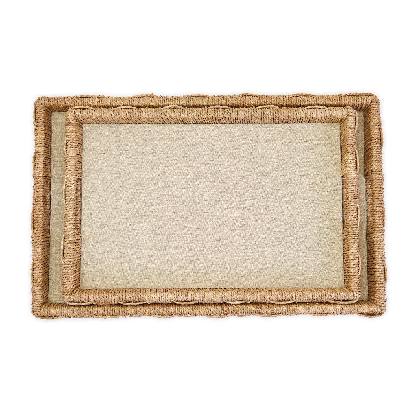 Sea Grass and Rattan Tray Small