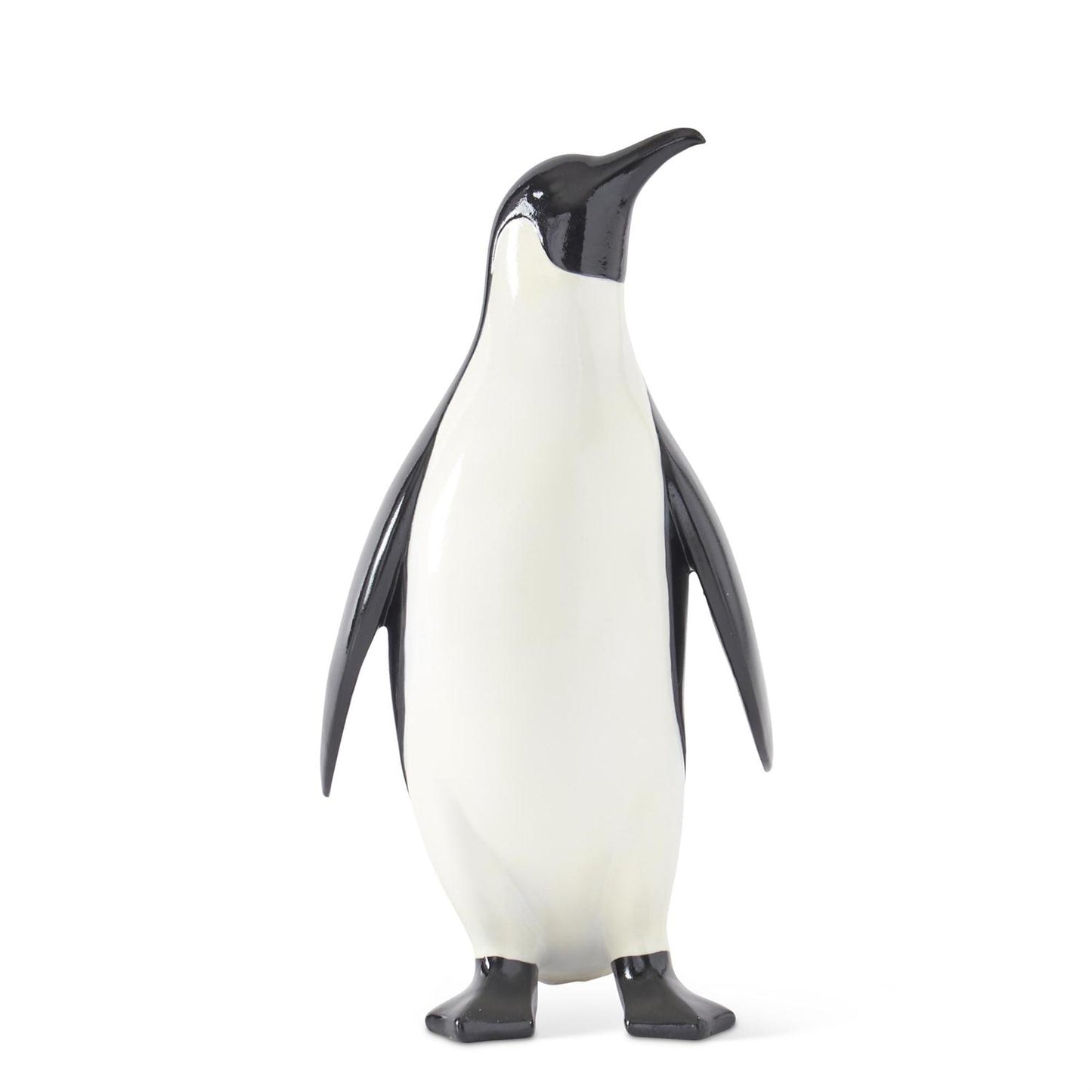 Black & White Glossy Resin Penguin 12.5”