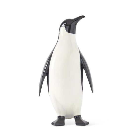 Black & White Glossy Resin Penguin 12.5”
