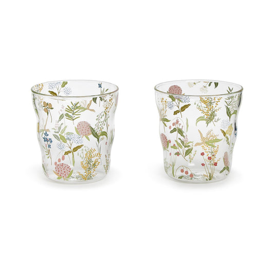 Garden Delight Double Old Fashion glass
