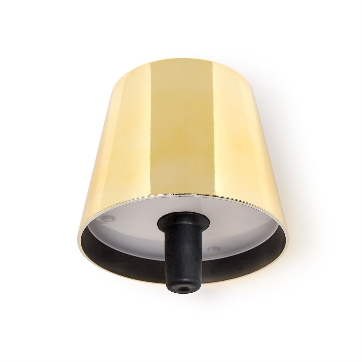 Gold Lampshade Bottle Lamp w/Stopper