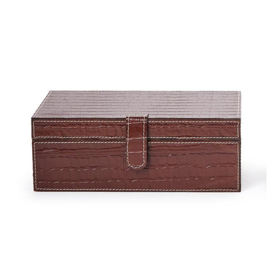 Genuine Leather Storage Box Large